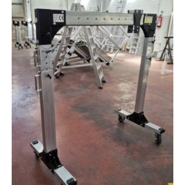 Portiken mit polypast und auto-- Leichte Aluminium Beine einstellbar 1000/500kg