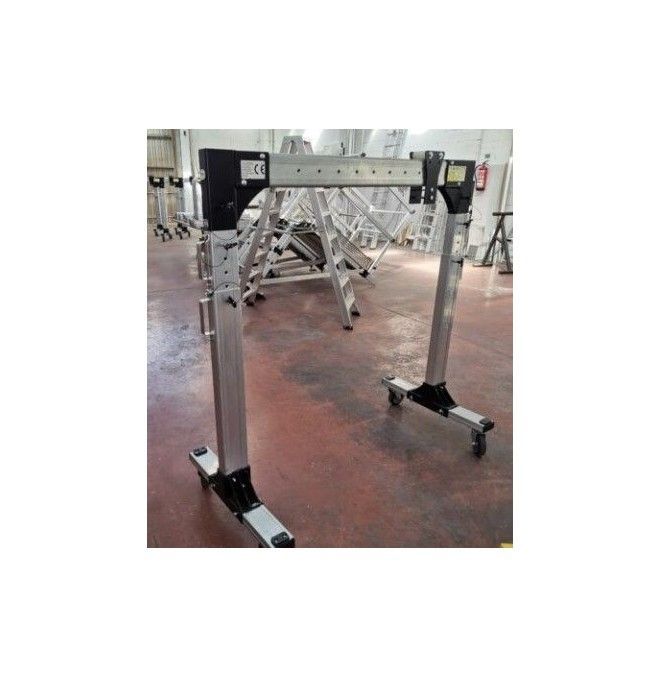 Portici con polipasto e auto-- Gambe in alluminio leggero regolabile 1000/500kg