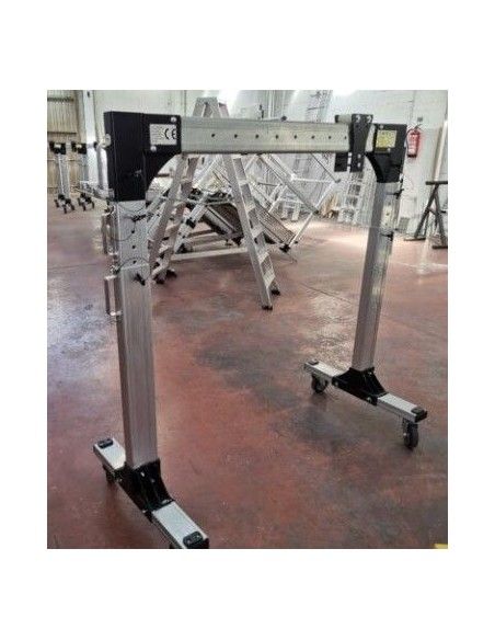 Gantries with polypast and cart-- Lightweight aluminium legs adjustable 1000/500kg