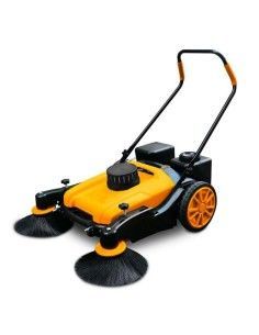 Sweepers and scrubber Machines--Sweeper Manual 980MM of 70L with Water Spray