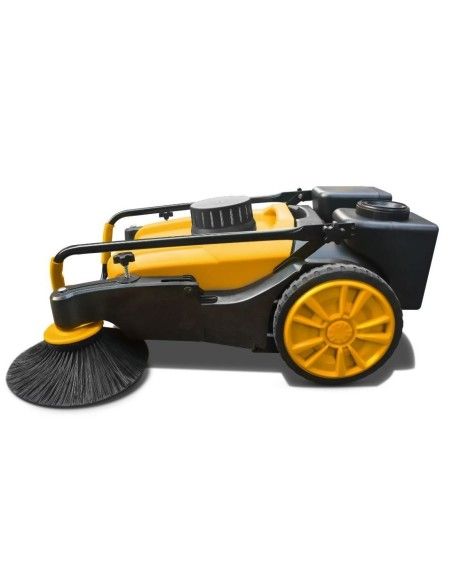 Sweepers and scrubber Machines--Sweeper Manual 980MM of 70L with Water Spray