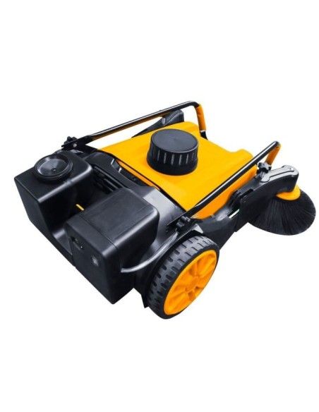 Sweepers and scrubber Machines--Sweeper Manual 980MM of 70L with Water Spray