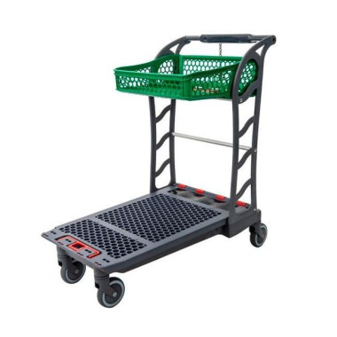 Supermarkets and warehouses--Carrito autoservice plastic with basket