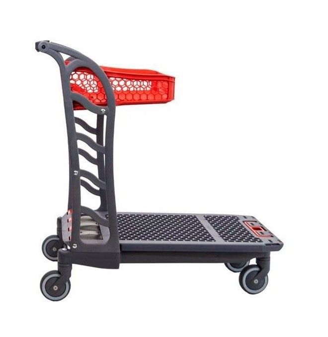 Supermercati e magazzini--Carrito autoservice plastico con cesto