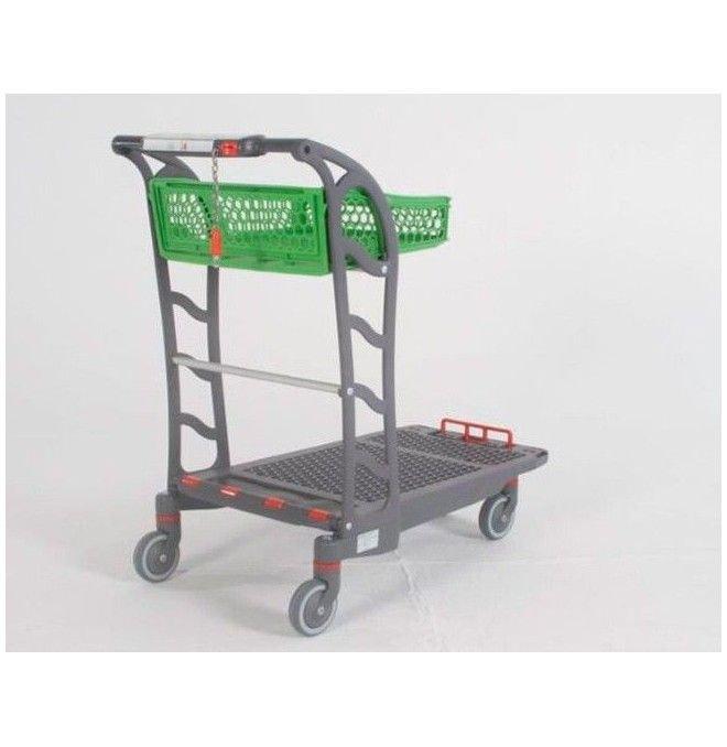 Supermarkets and warehouses--Carrito autoservice plastic with basket