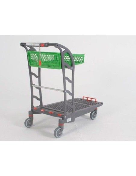 Supermarkets and warehouses--Carrito autoservice plastic with basket