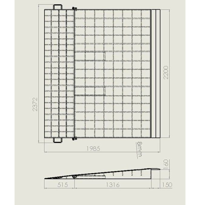 Rampes de Chargement--Rampe accès aux conteneurs 15 tonnes