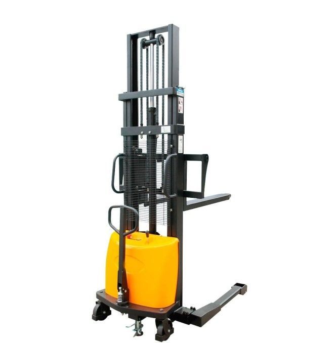 Semi-Electric Stackers--Electric Semi stacker 1000kg to 1600mm (Adjustable Width Pads)