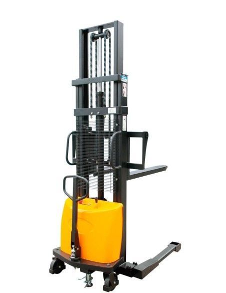 Semi-Electric Stackers--Electric Semi stacker 1000kg to 1600mm (Adjustable Width Pads)