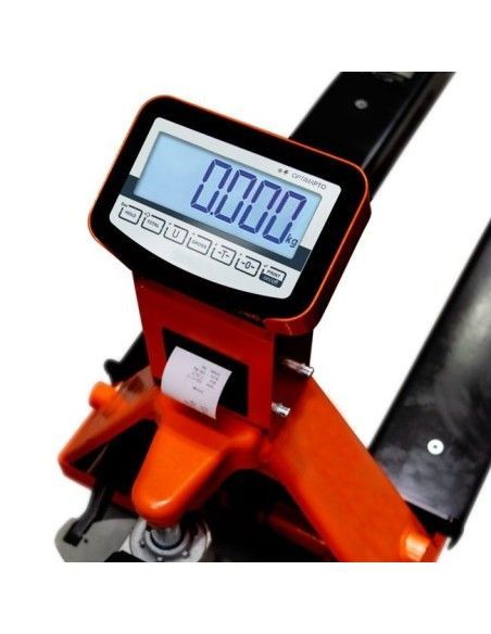 Weighing Pallet Trucks-TYMBIA-Weighing pallet truck 2000kg (With Printer) with Nylon Wheels