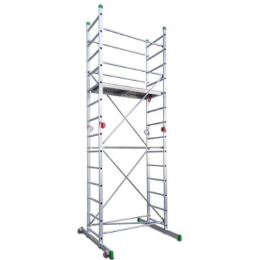 Échafaudage--Mini Échafaud aluminium 150 kg- Échelle appui