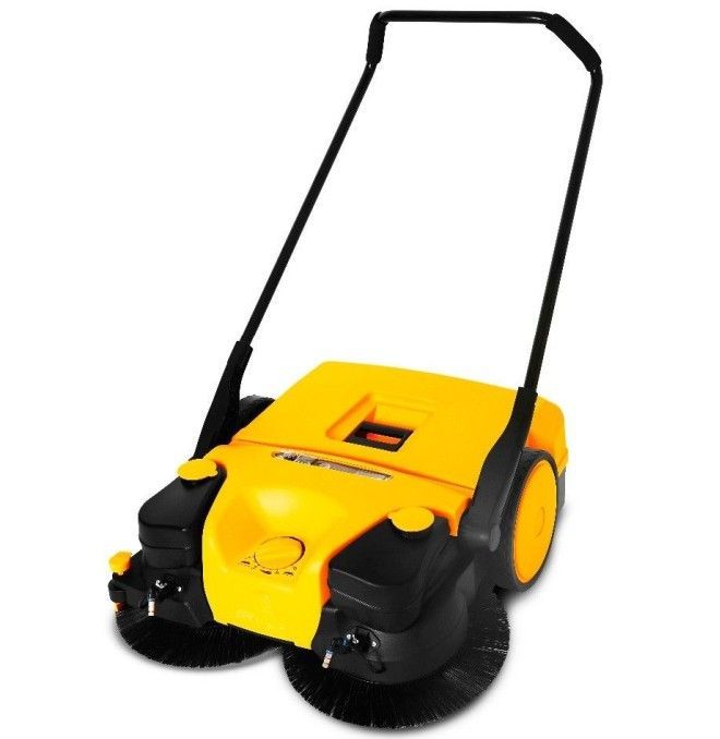 Varredores e esfregadores--Varredor 780MM tradução manual com escovas elétricas e spray