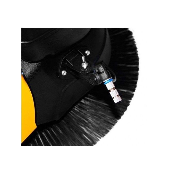 Balayeuses et laveurs--Balayeuse traduction manuelle 780MM avec brosses électriques et pulvérisation