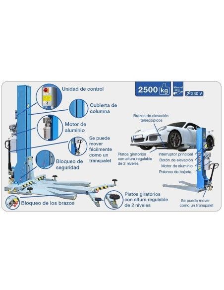 Special Cargo Lifts--Elevator 1 Column 2500kg