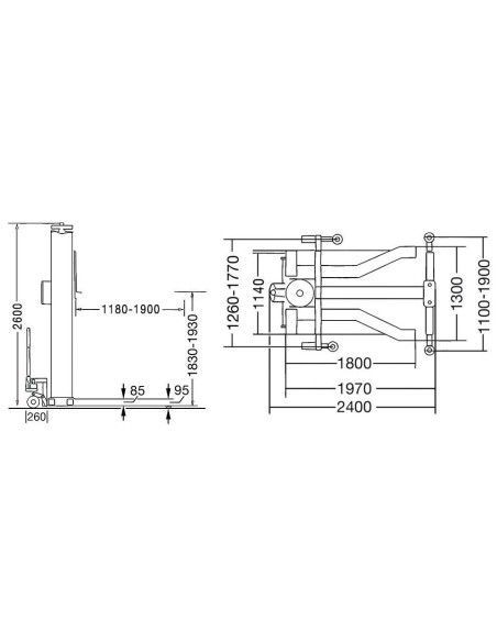Special Cargo Lifts--Elevator 1 Column 2500kg
