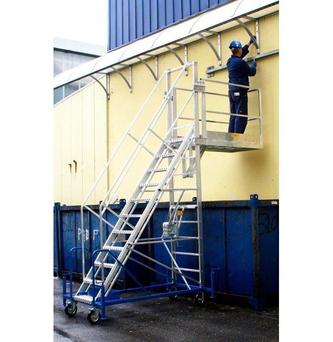 Escaliers--Échelle avec Plateforme Regulable en hauteur