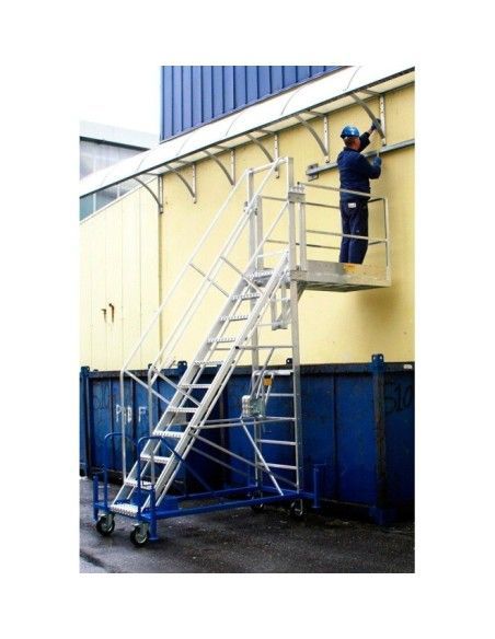 Escaliers--Échelle avec Plateforme Regulable en hauteur