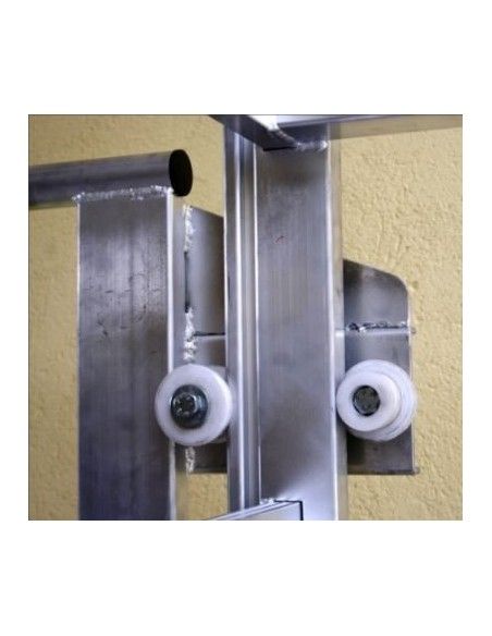 Treppe--Leiter mit regelbarer Plattform in der Höhe