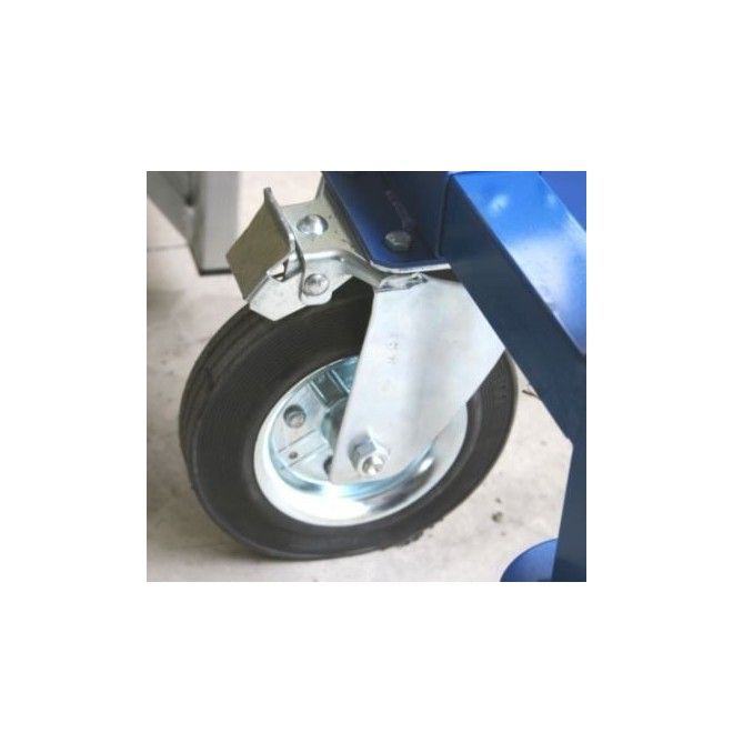 Treppe--Leiter mit regelbarer Plattform in der Höhe