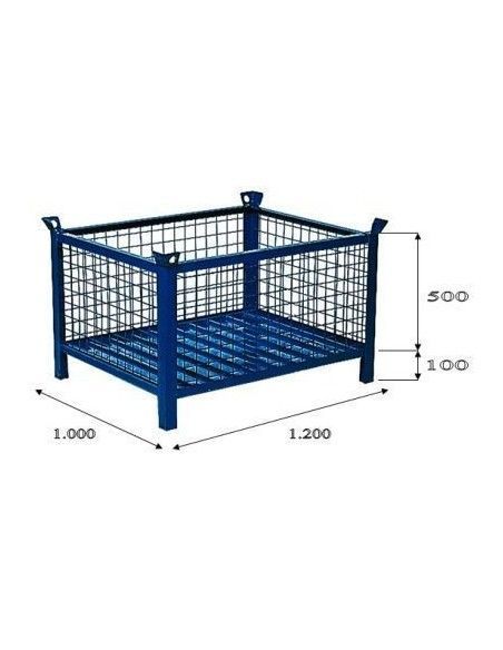 Containers and Baskets--Container 800x500mm (malla)