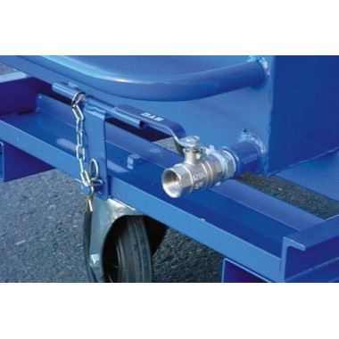 Tilting Container-Empty tap and grill for tilting Container