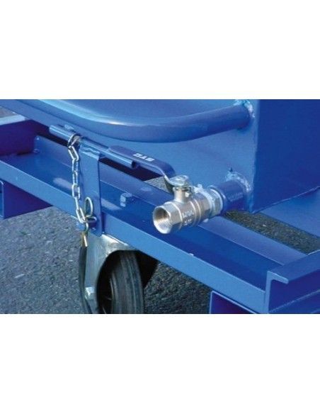 Tilting Container-Empty tap and grill for tilting Container
