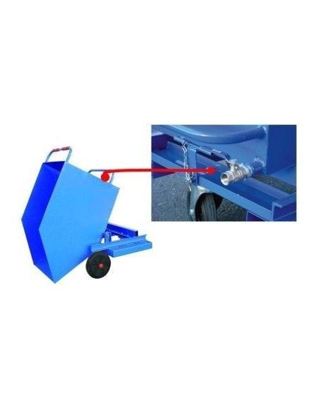 Tilting Container-Empty tap and grill for tilting Container