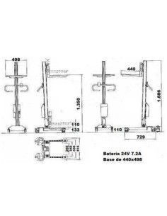 Gerbeurs Électriques--Gerbeur électrique 90kg à 1350mm (légère) 2