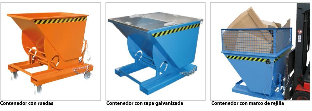 Container 1000L frame without wheels forklift
