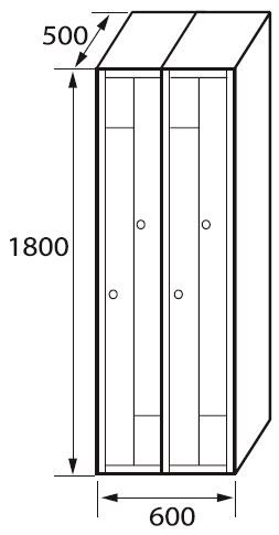 Modulo biglietteria 2 porte a L 1