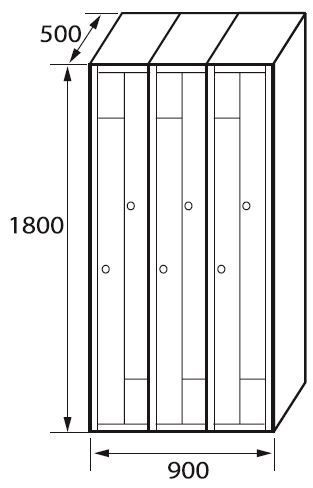 Modulo biglietteria 2 porte a L 3
