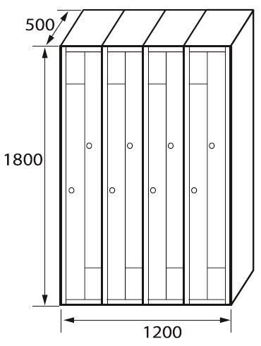 Modulo biglietteria 2 porte a L 5
