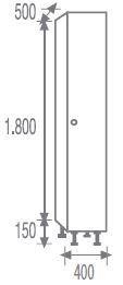 Phenolic locker 1 door 3