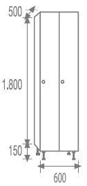 Phenolic locker 1 door 4