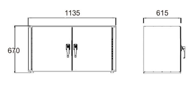 Fireproof Cabinet F90 1135x670x615