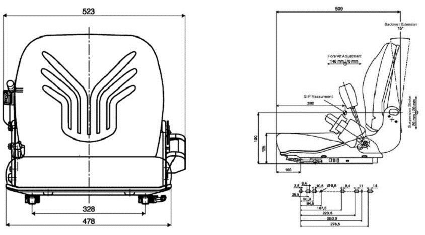 Sedile Grammer B12 per carrello elevatore 2