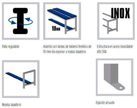 Lockers and 1 door bench modules 4