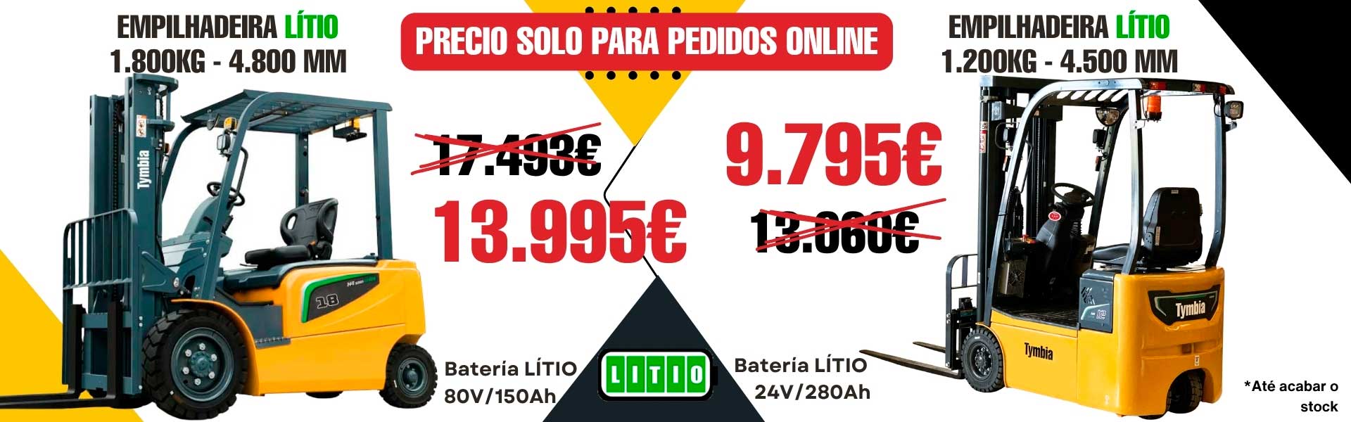 Emplilhadeira Litio Tymbia