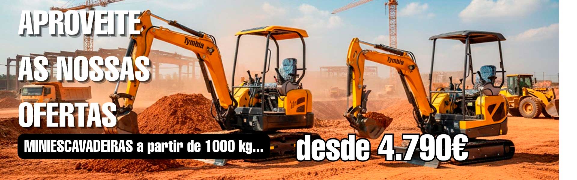 Miniexcavadeiras Tymbia
