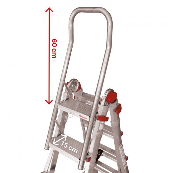 Escalera telescópica de aluminio multiusos 2