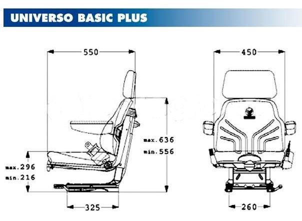 Grammer Universe Bacis Plus Seat per macchine agricole 1