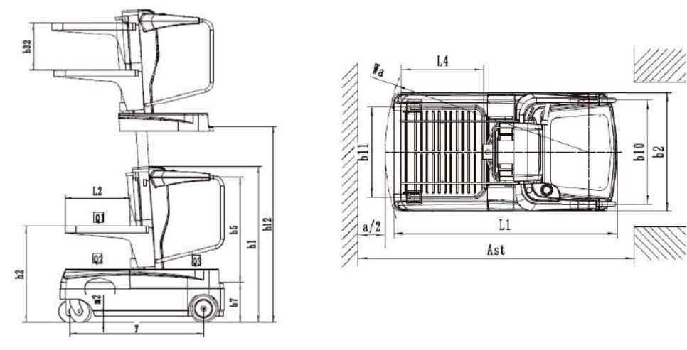 Recogepedidos Eléctrico 130kg - 3060mm